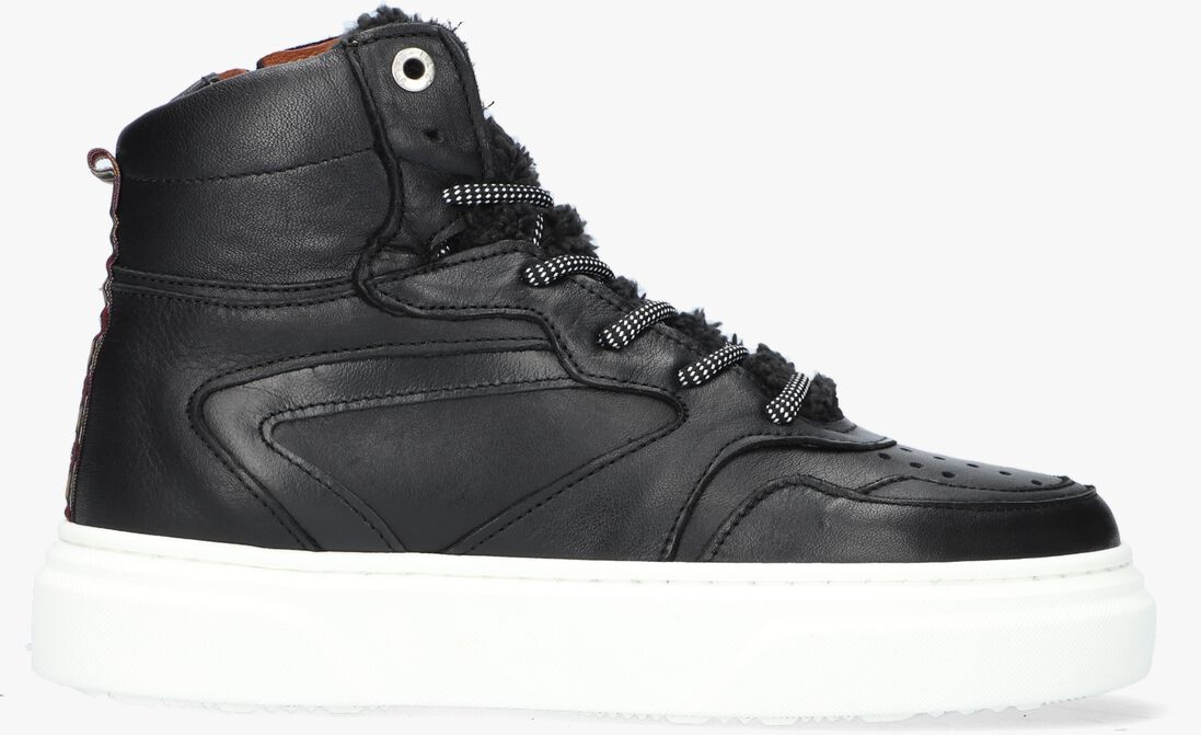 RED-RAG zwarte red-rag hoge sneaker 13144