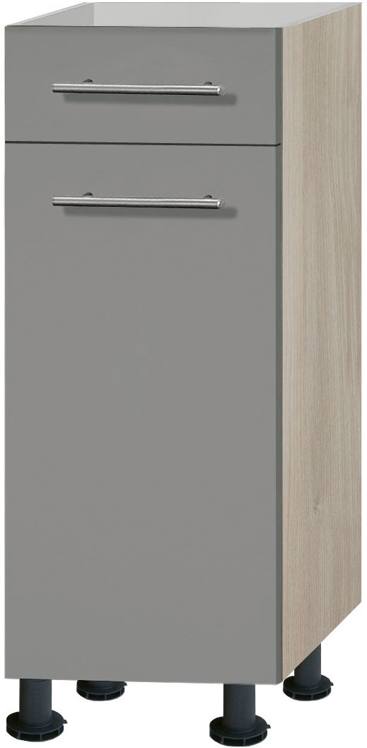OPTIFIT Unterschrank »Bern« 30 cm breit, mit 1 Tür und Schubkasten, mit höhenverstellbaren Füssen