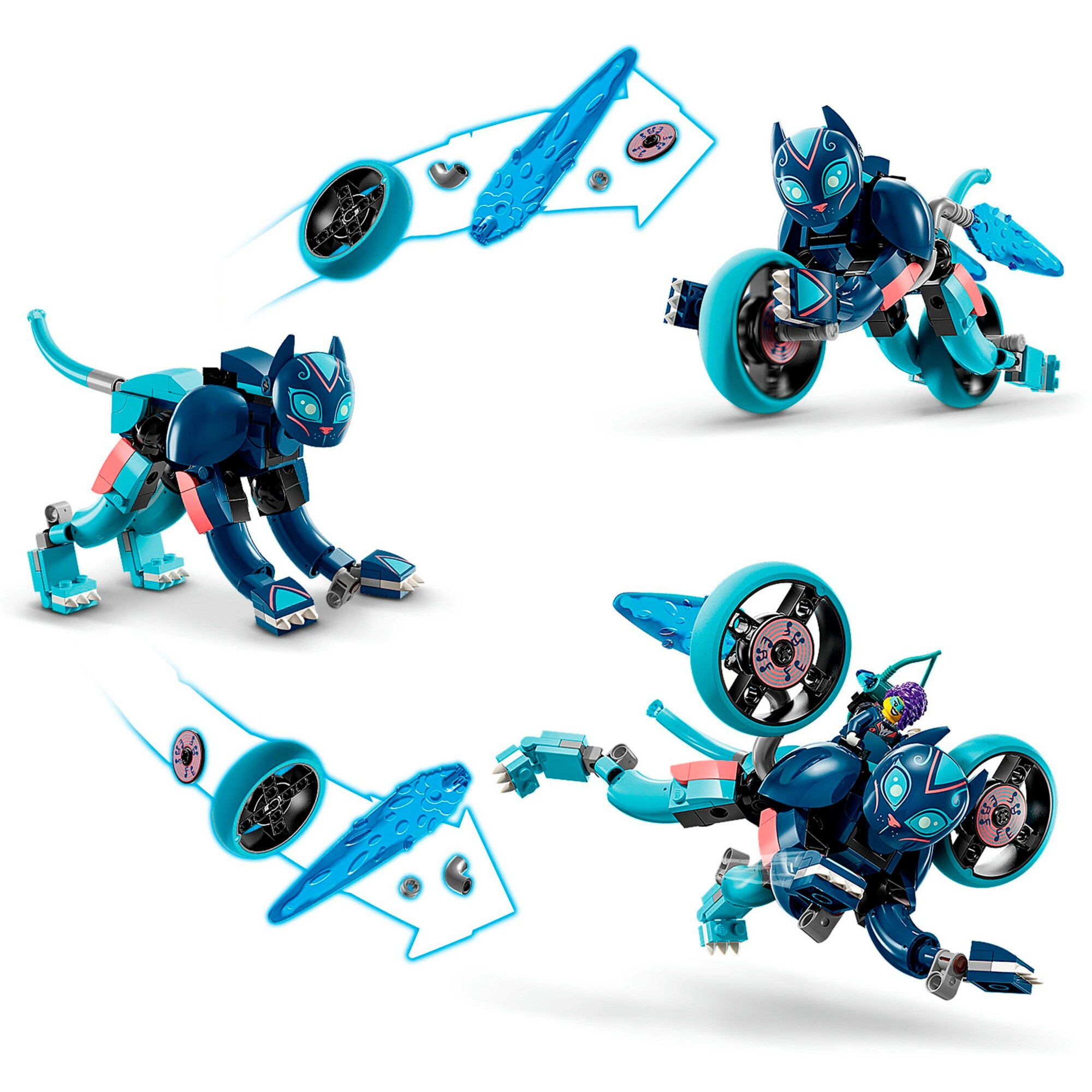 LEGO Konstruktionsspielzeug DREAMZzz Zoeys Katzenmotorrad