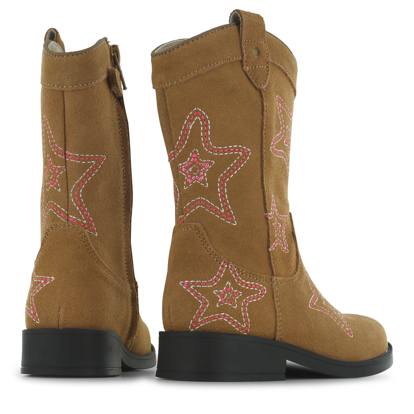 Shoesme Westernstiefel mit Sternen in Cognac