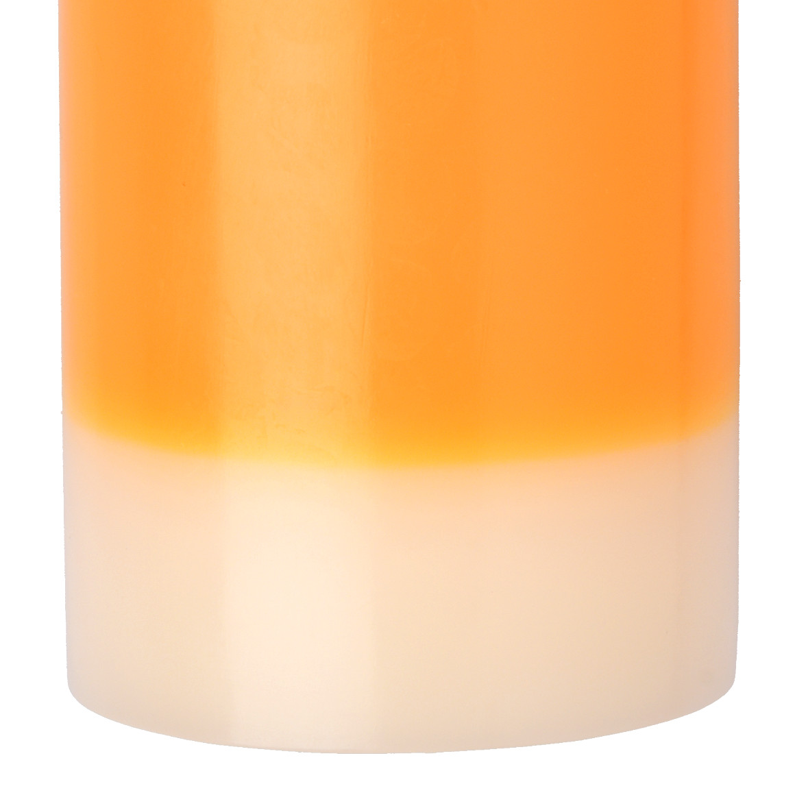 My Home Kerze in Zweifarbig orange / creme
