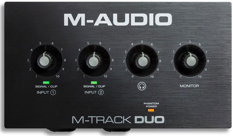 M-Audio - M-Track Duo - Audio-interface - Zwart - 24-Bit/48-kHz