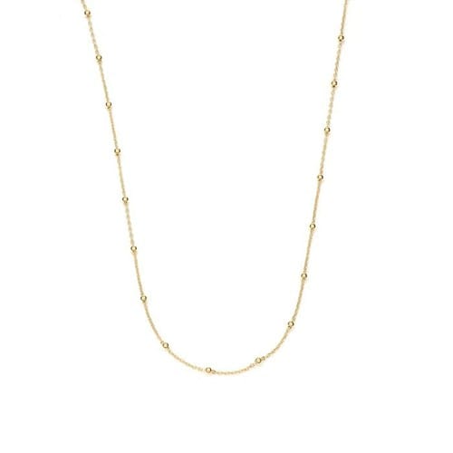 Chaine boules argent dore