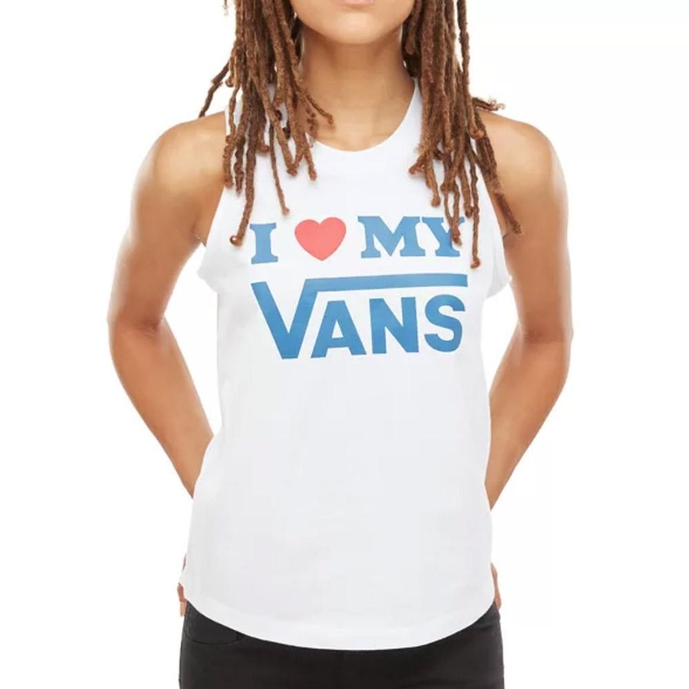 Vans Débardeur blanc femme Vans Love