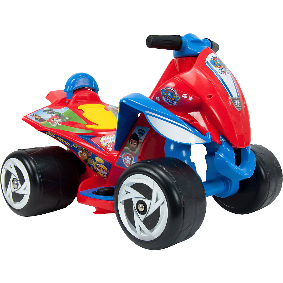 Quadriciclo elétrico Patrulha Canina 6V, vermelho