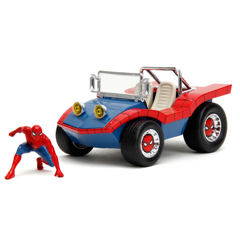 Marvel Spider-Man Buggy-Fahrzeug im Maßstab 1:24 mit Figur