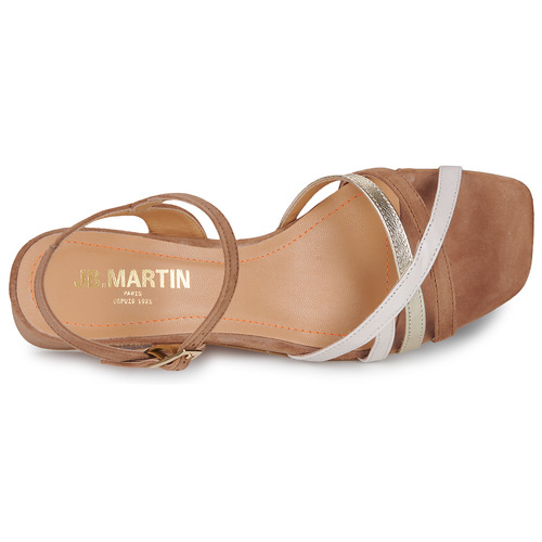 JB Martin - VICTORIA - Velours camel / or / craie