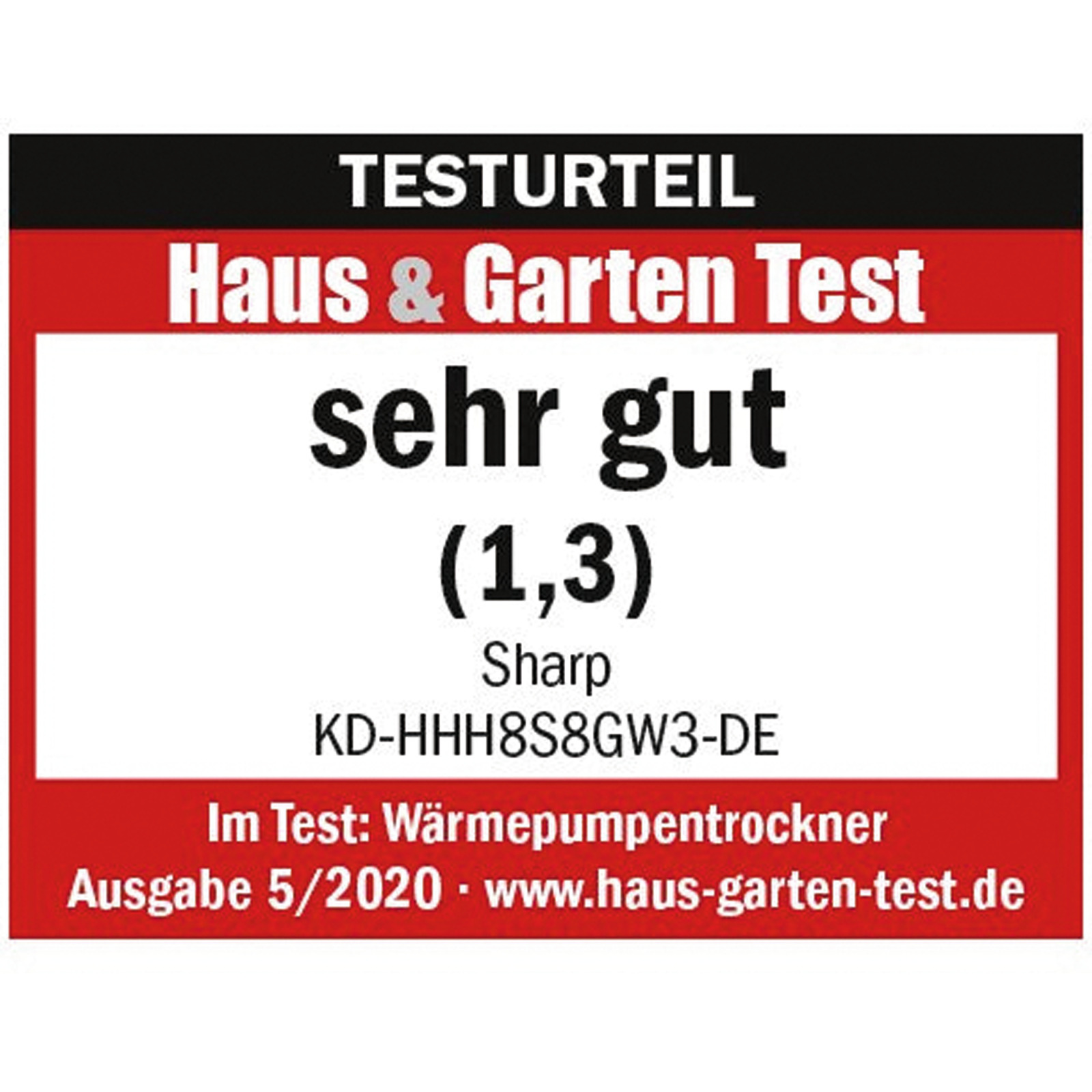Sharp Wäschetrockner KD-HHH8S8GW3, 8 kg rechts