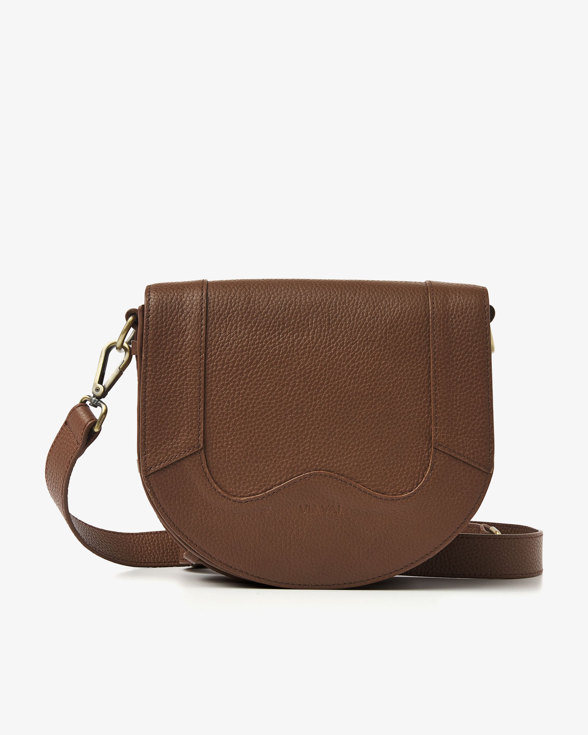 VIA VAI cognac crossbody tas Mae Lizzy