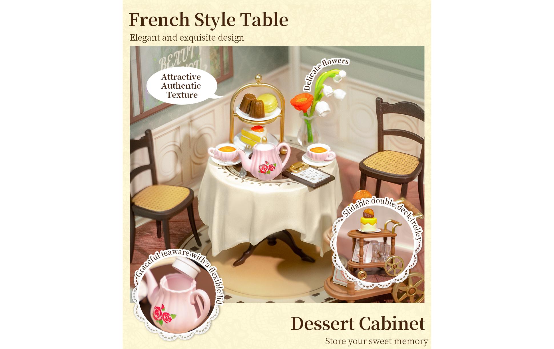 Bausatz Sweet Sips Tea3D-Puzzle aus lasergeschnittenen Holzteilen