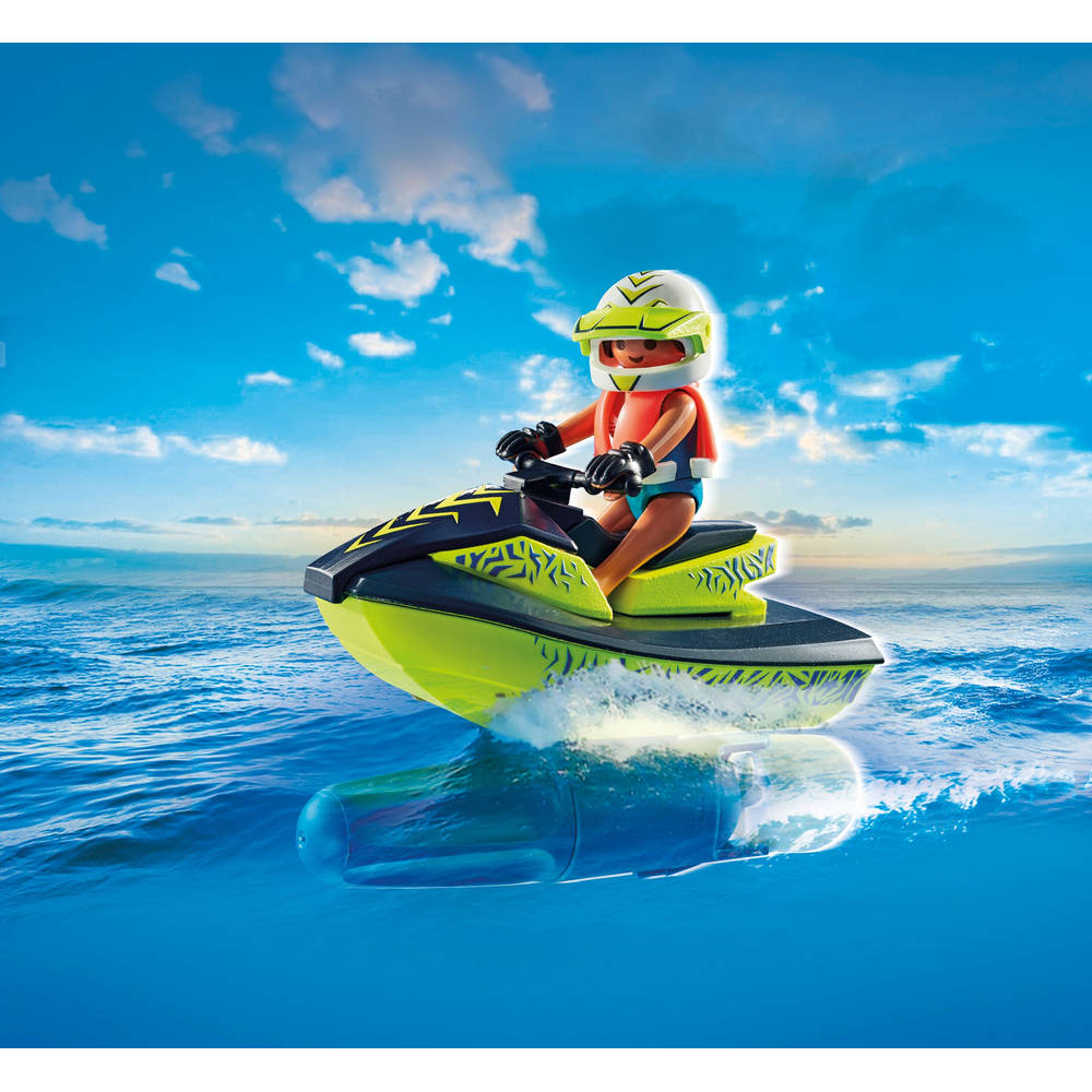 PLAYMOBIL Action Heroes brandweerboot met waterscooter 71464