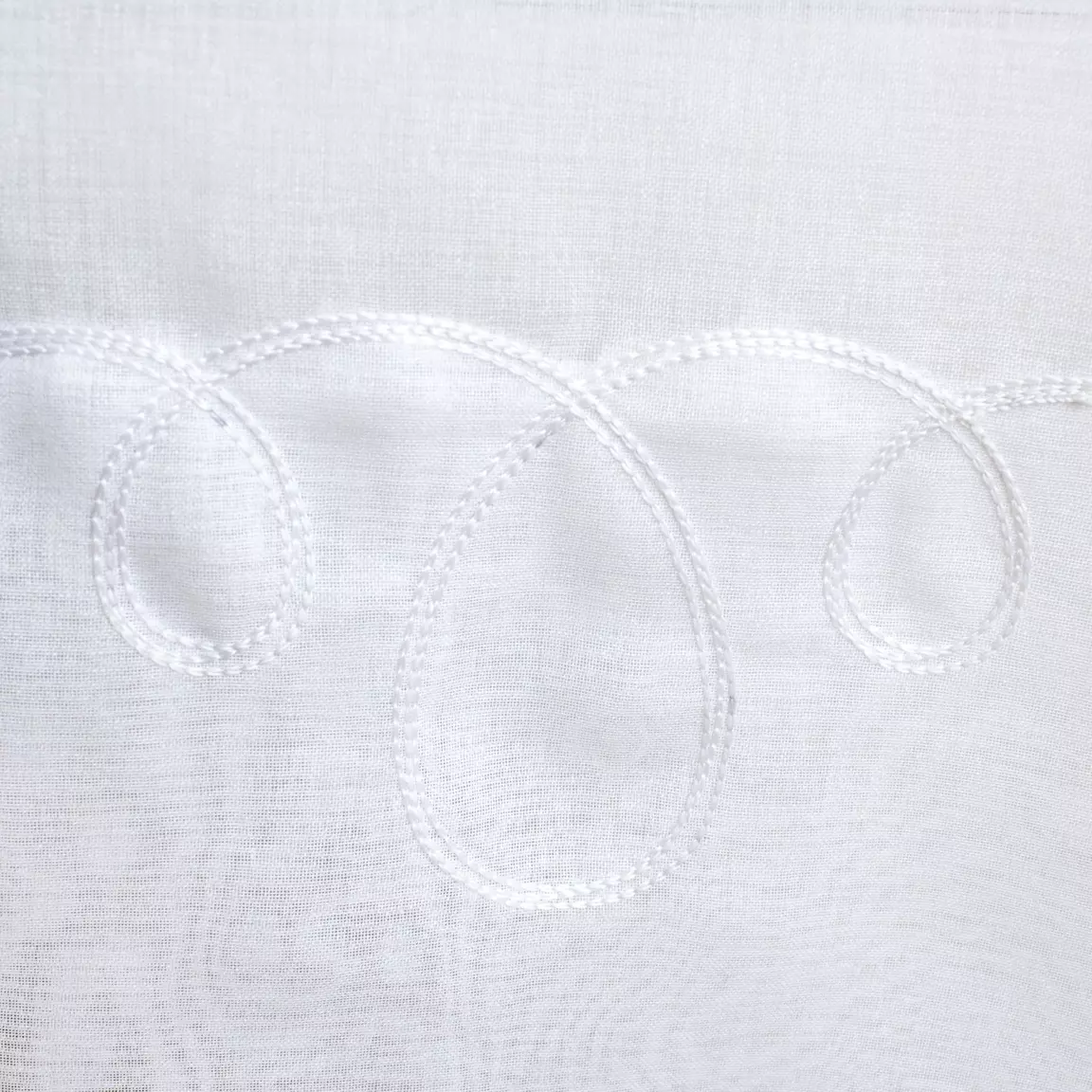 Voilage grande largeur œillets (240 x 240 cm) Solis Blanc