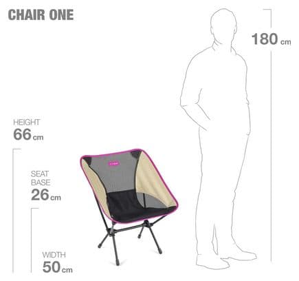 Chaise Pliante Ultralight Helinox Chair One Beige / Violet / Noir