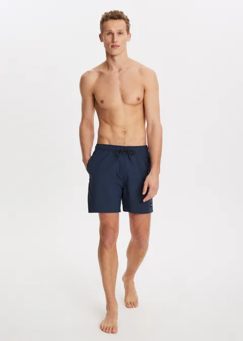 Zwembroek met logo blauw (BLW.D)
