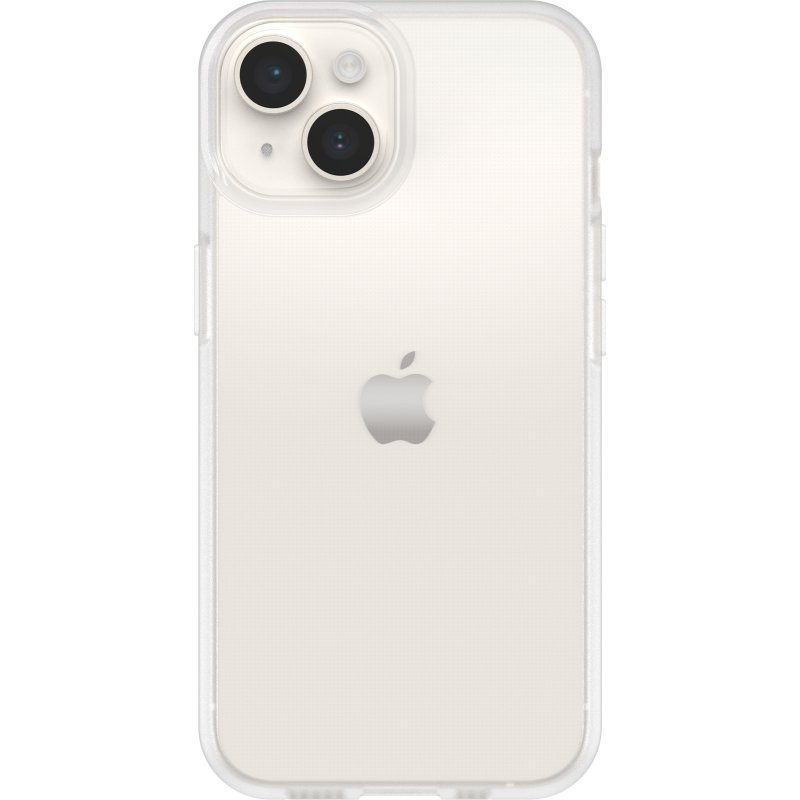 OtterBox React Série Coque pour iPhone 14, Antichoc, anti-chute, ultra-mince, protection fine, testé selon les normes militaires, Antimicrobien, Clear, livré sans emballage