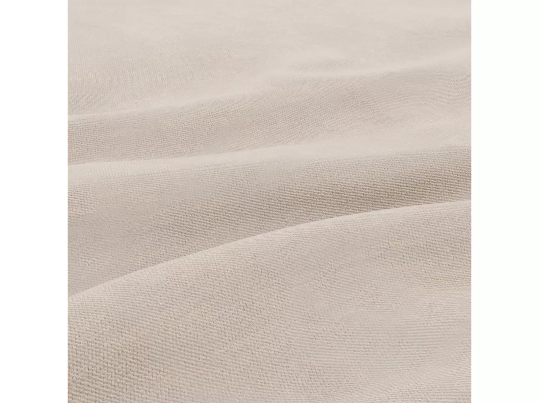 Grand Canapé d'angle en U avec fonction sommeil, Coussin réversible, Bonell, Beige