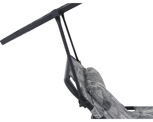 Siena Garden RPET kampeerligstoel 200 x 69 x 43 cm grijs