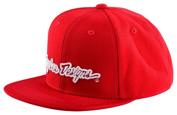 Casquette Troy Lee Designs 9Fifty Signature Rouge/Blanc