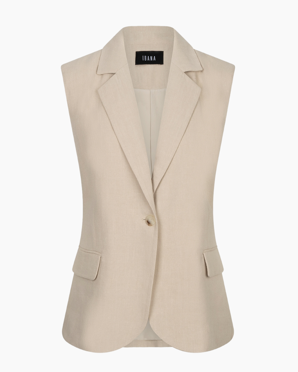 Ibana Tarika Beige Damesgilet
