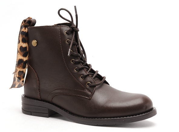 Margarita mariotti boots bottine plates femme punk madonna cuir marron