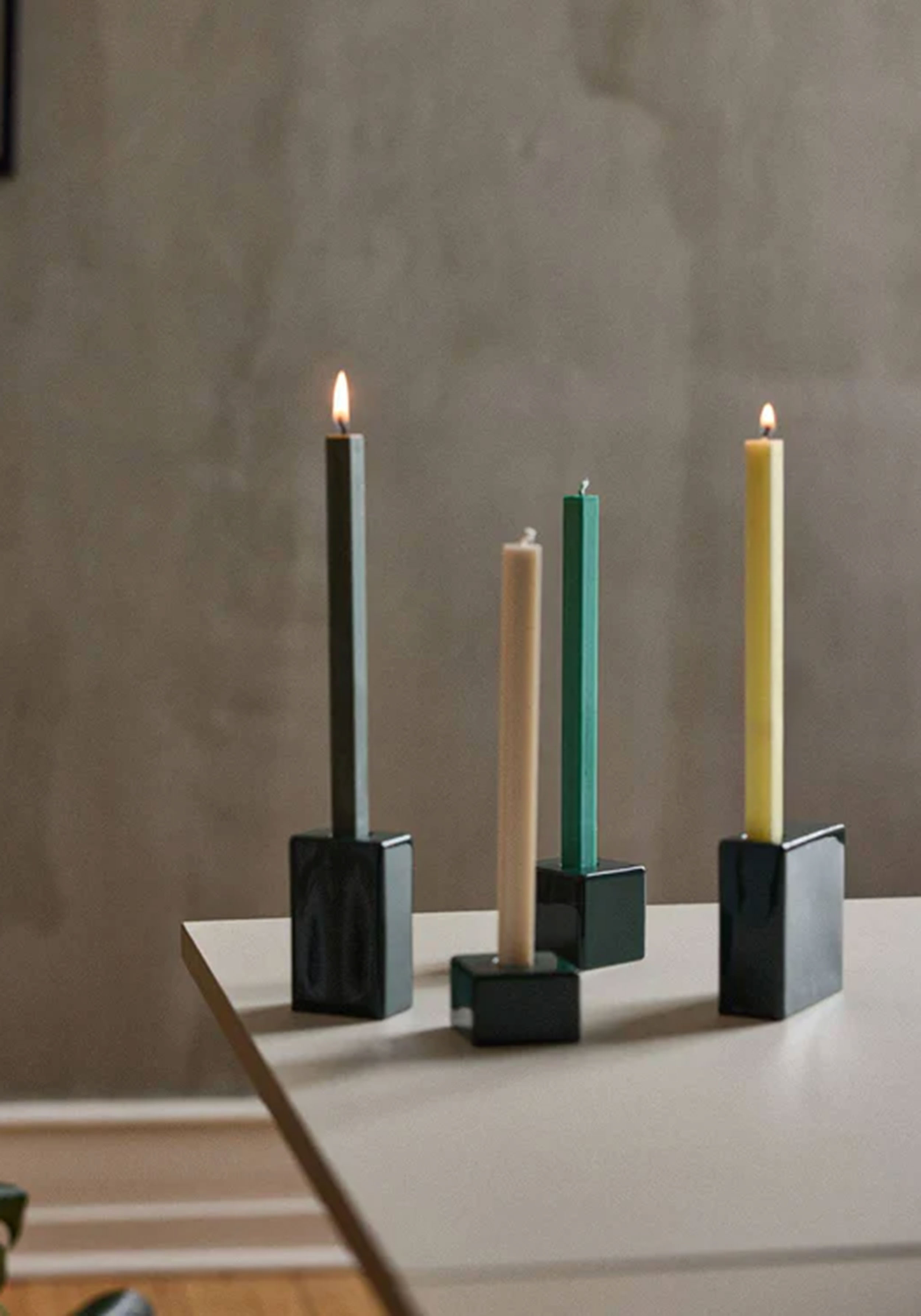Onomao Kerzenständer 4 Blocks GMK Grün