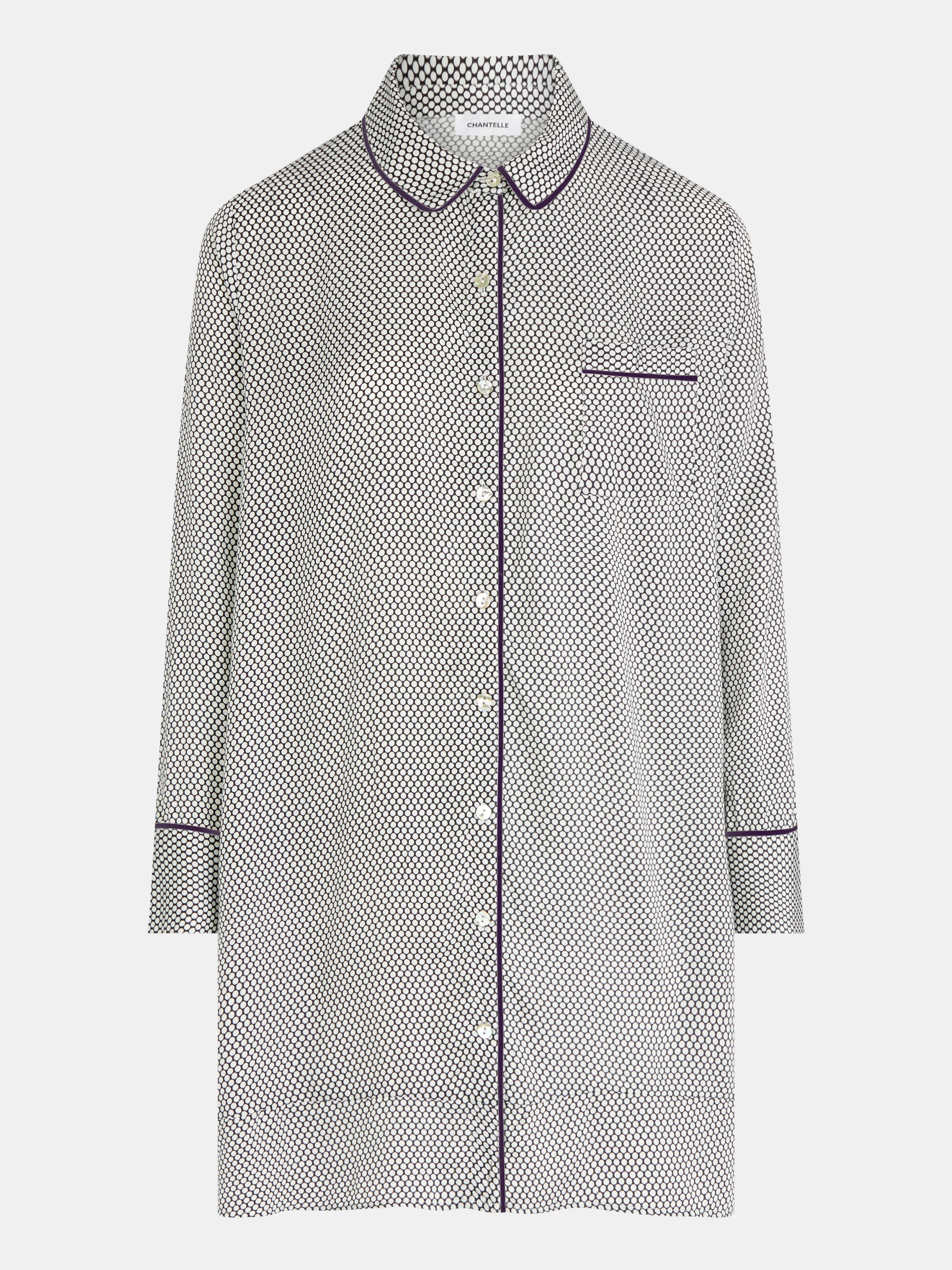 BILLIE - Chemise de nuit manches longues | Multicolore