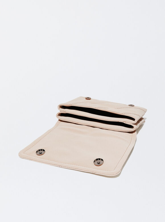 Bolsa de ombro com corrente - Off-White