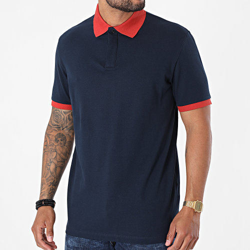 Polo Manches Courtes James Flex Bleu Marine
