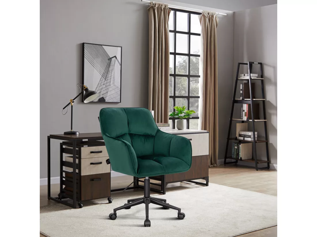 Chaise de bureau avec accoudoirs réglable en hauteur