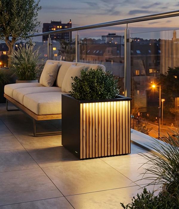Herstera Metall-Pflanzkasten Deco Planter,