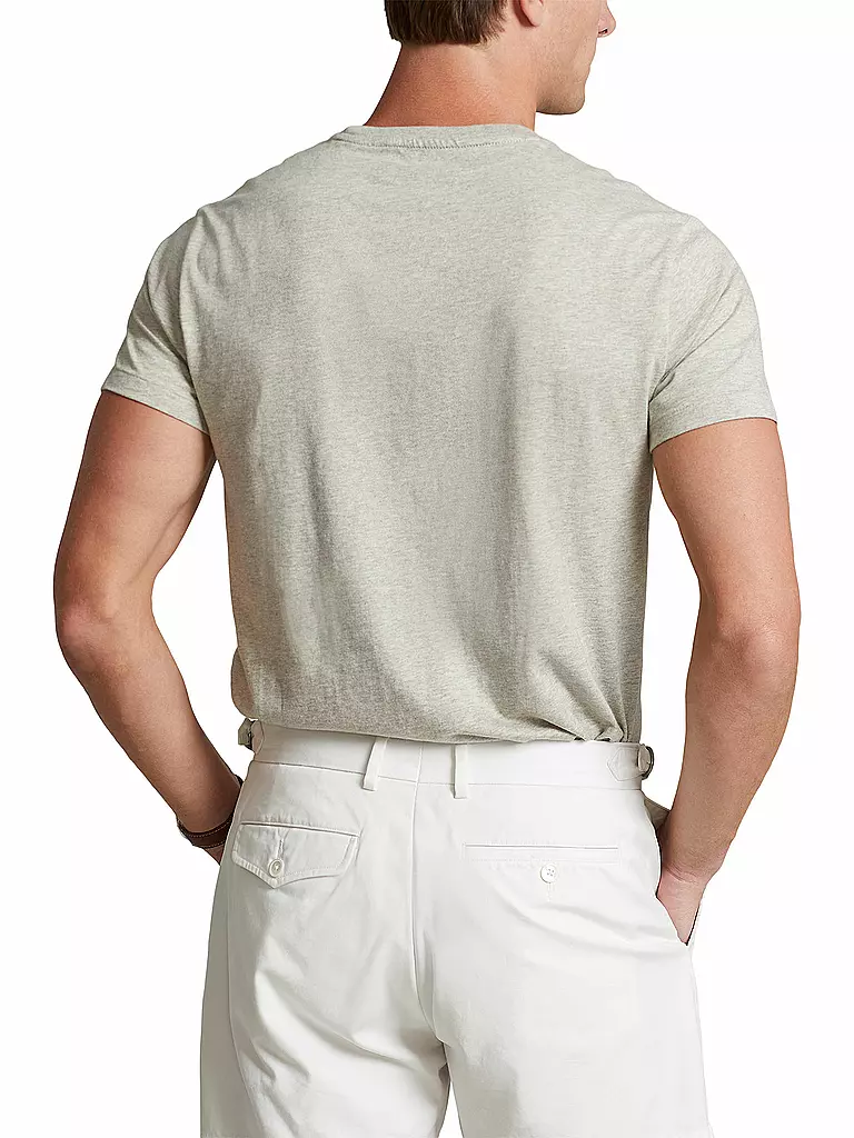 POLO RALPH LAUREN T-Shirt Custom-Slim-Fit grau