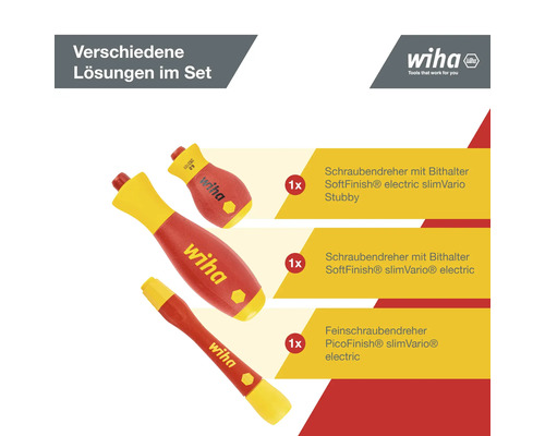 Wiha slimVario electric gereedschapsset 31-delig.