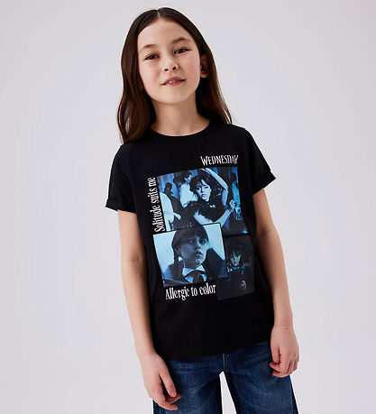Name It T-Shirt - Noos - NkfJax Wednesday - Schwarz