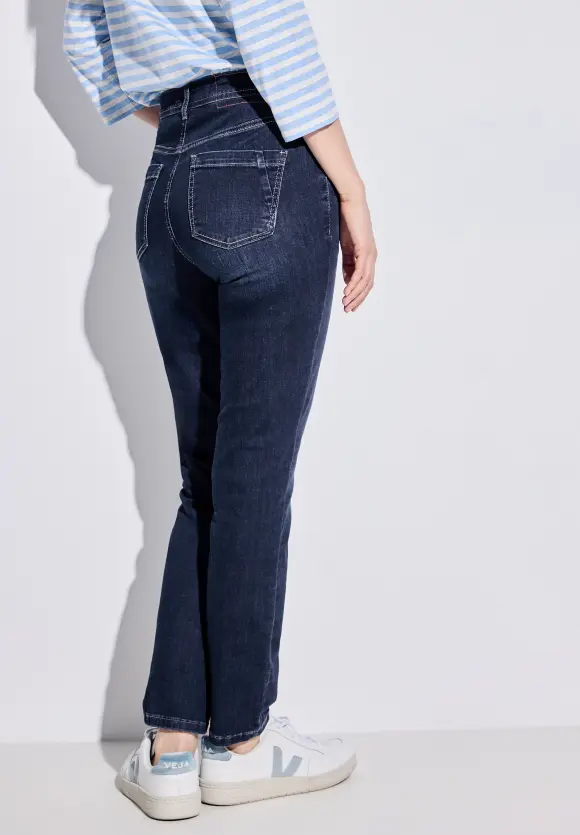 Slim Fit Jeans - mid blue used wash