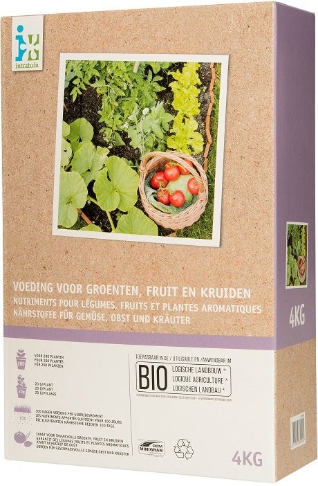Intratuin groenten- en fruitvoeding Bio 4 kg