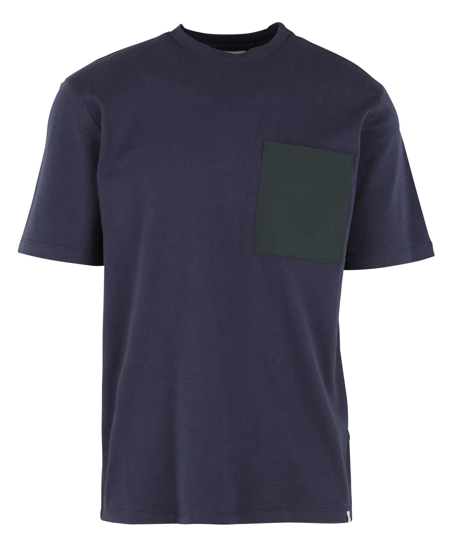 FILIKO - Tee-shirt col rond regular fit en coton | Bleu