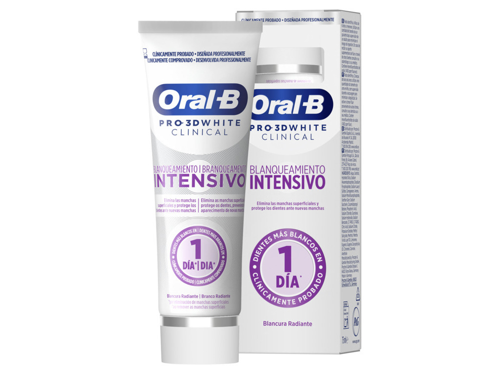 PASTA DENTIFRICA ORAL B PRO 3D WHITE 75ML