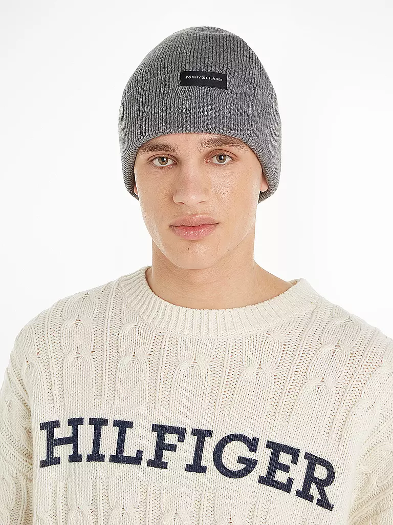 TOMMY HILFIGER Mütze - Haube grau