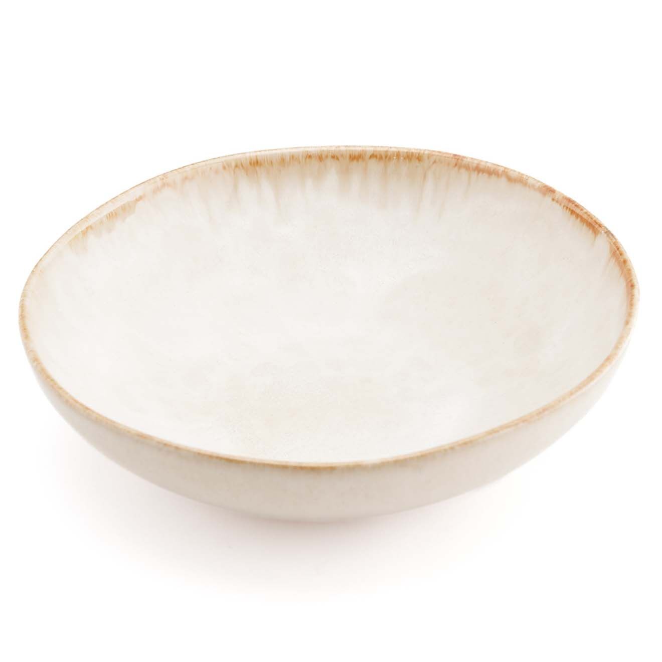 Bazar Bizar 4 Assiettes à Pâtes  Cascais blanches - D.22 cm