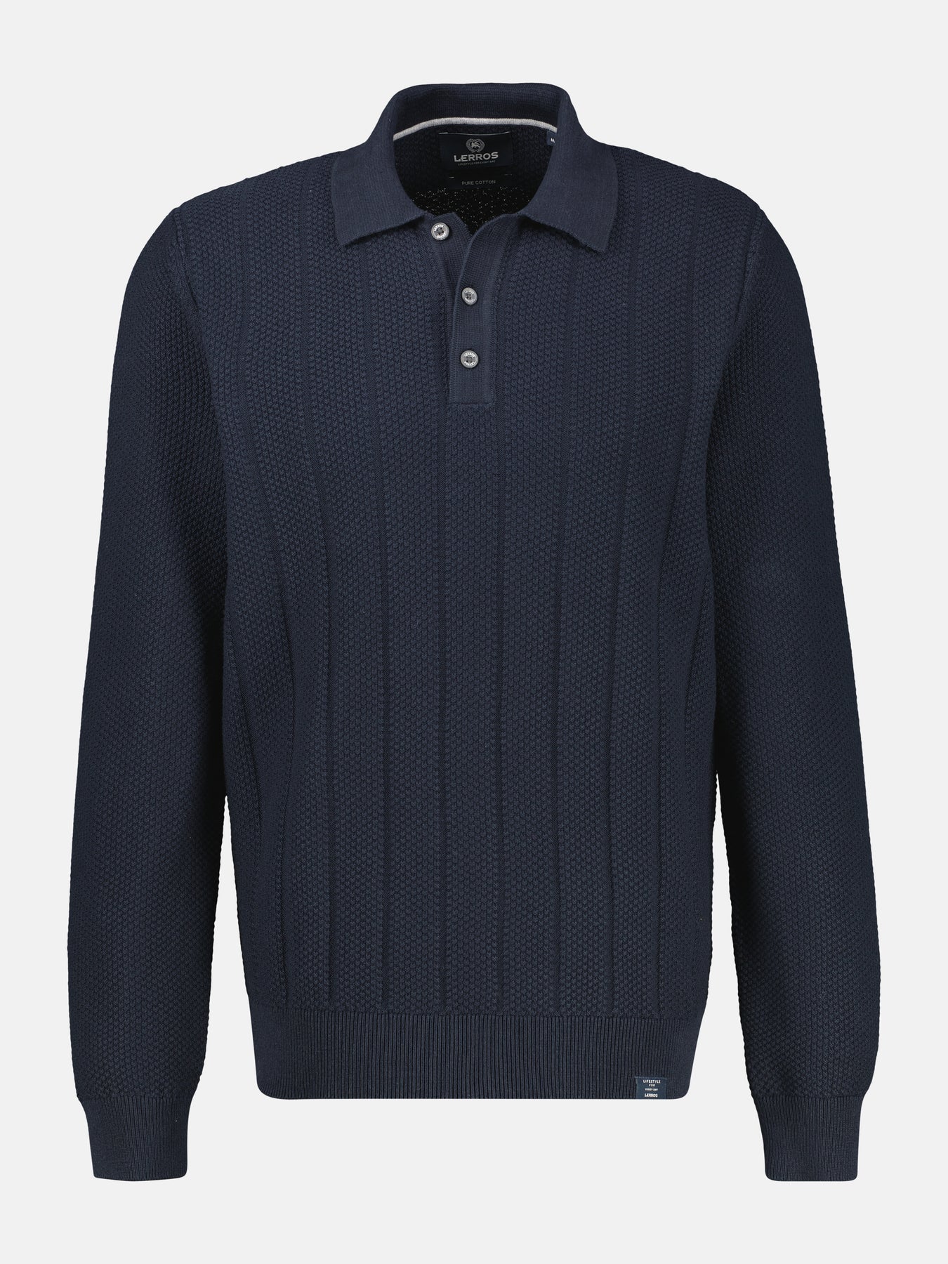Strickpolo mit breiter Strickrippe