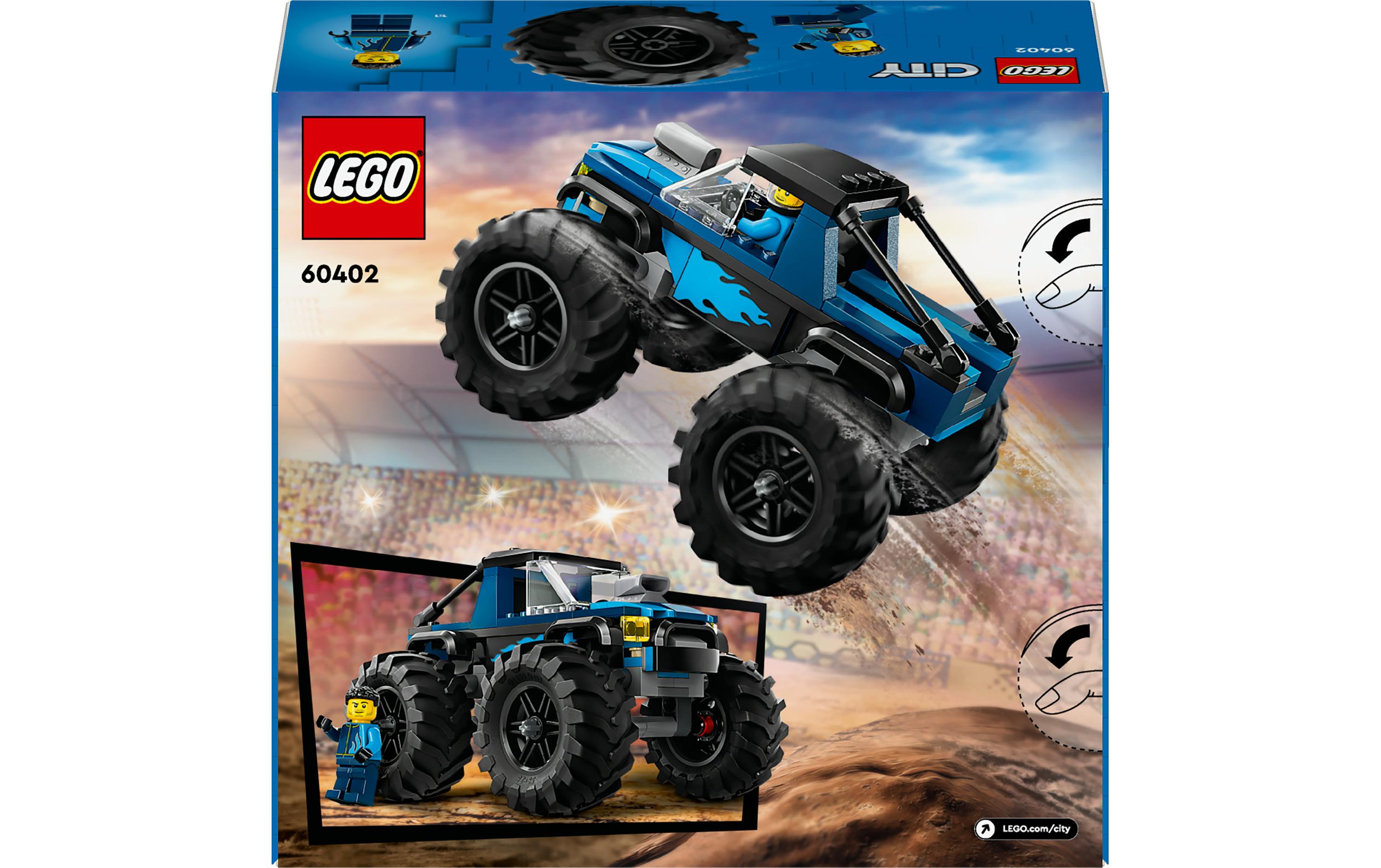 City Blauer Monstertruck 60402Fahrzeug-Set für riesigen Spielspass