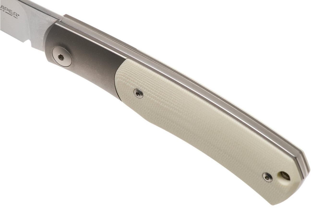 Viper Hug V5992GI Ivory G10 zakmes, Sacha Thiel design