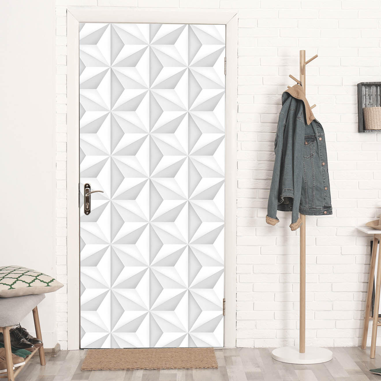 Floorart Stickers en rouleau Triangulos 3d multicolore - 50x100 cm