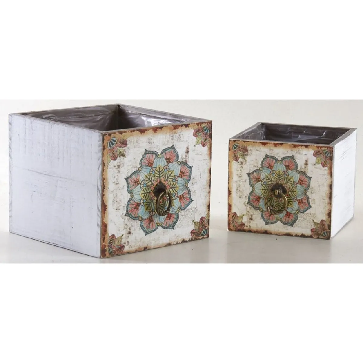 Aubry Gaspard Corbeilles tiroirs motif mandala