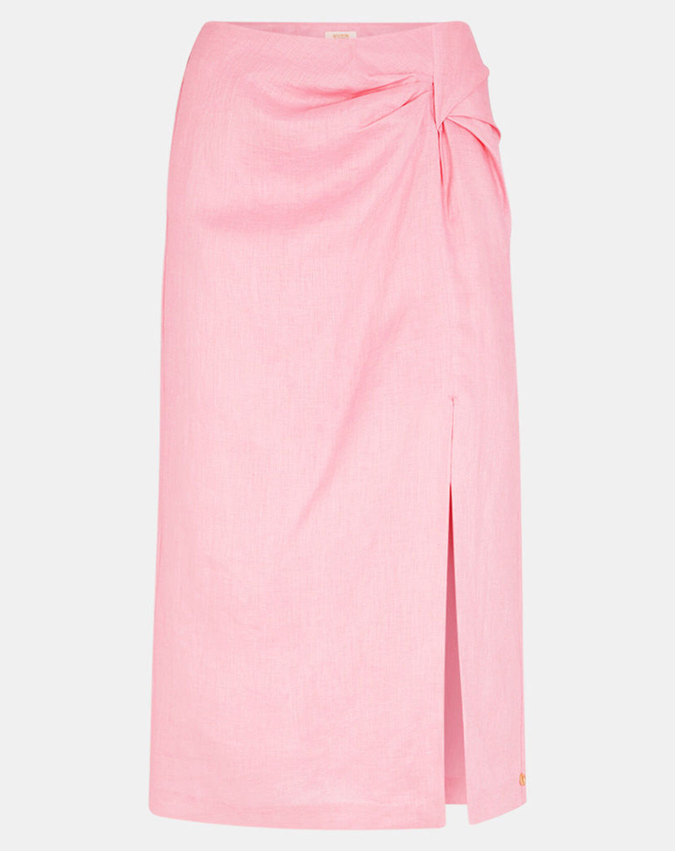 Scotch & Soda Jupe Midi 100% Lin rose