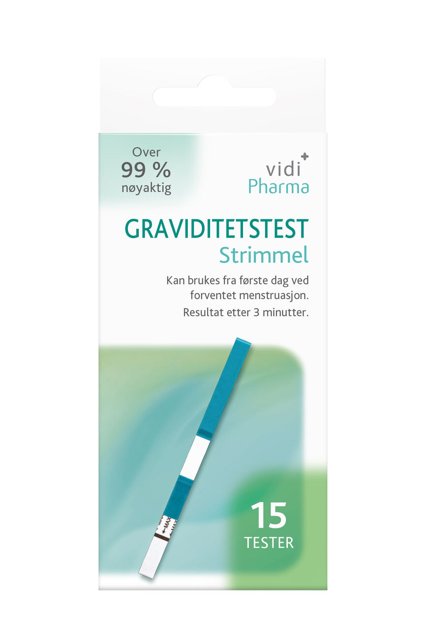 Vidi Pharma graviditetstest strimmel 15 stk