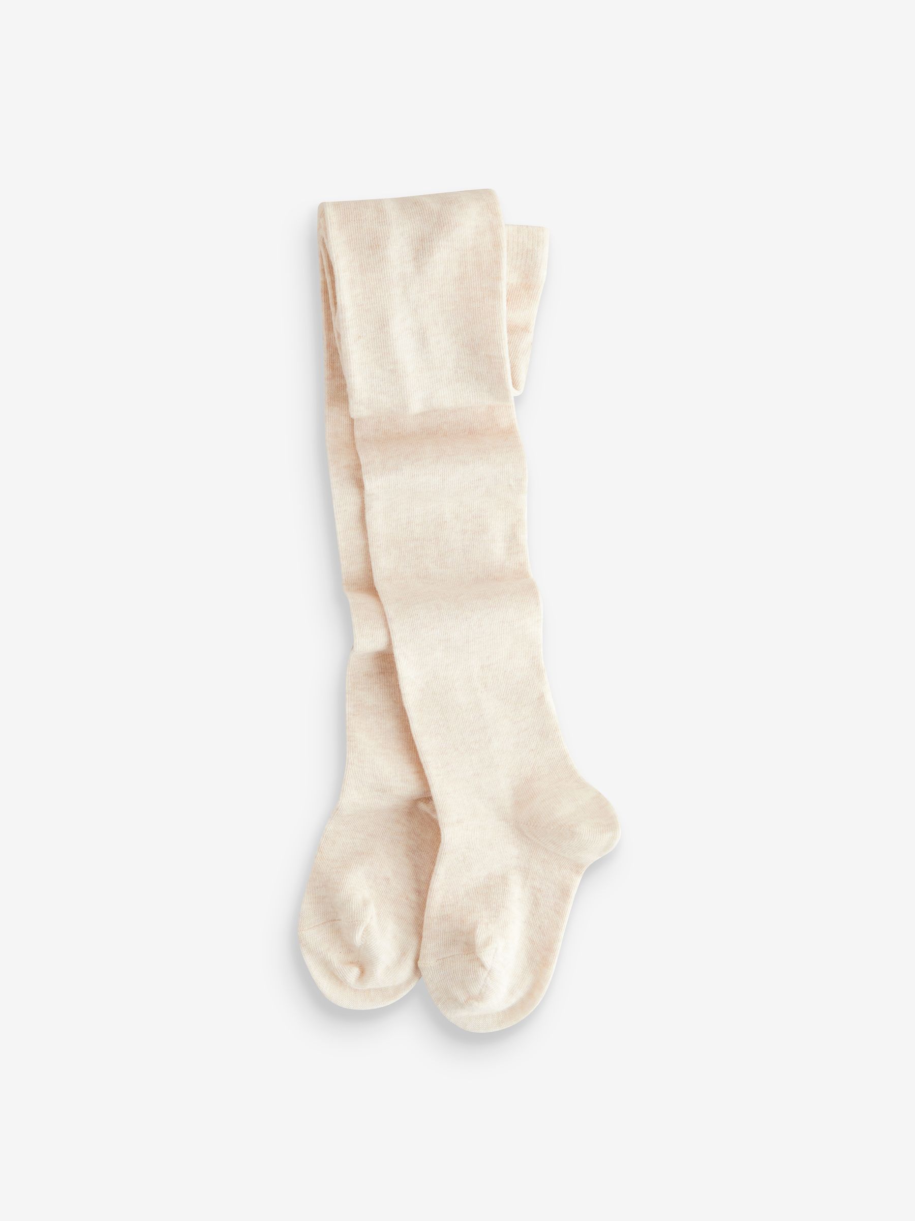 Crèmekleurig/neutraal - Set van 3 katoenrijke tights