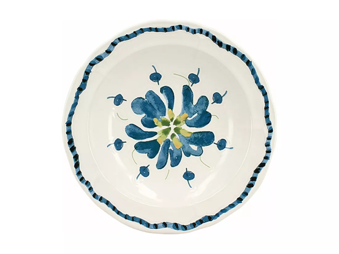 Novastyl - Lot 6 Assiettes Creuses Gardenia 21cm En Gres