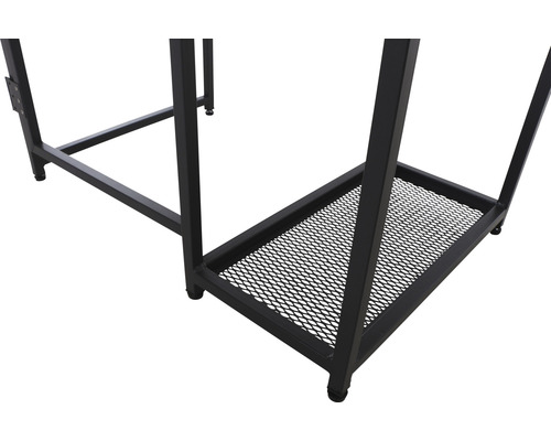 Siena Garden 2-zits balkonset bestaande uit: tafel, 2 stoelen, antraciet aluminium, opvouwbaar