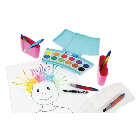 Pelikan Farbkasten ProColor®, Türkis/Pink, 12 Farben